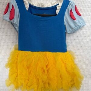 Posh Peanut Blue, Yellow & Red Tutu One-Piece Bodysuit